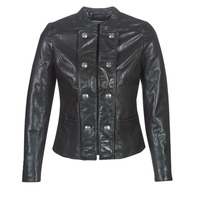 Clothing Women Leather jackets / Imitation le Naf Naf CMILI Black