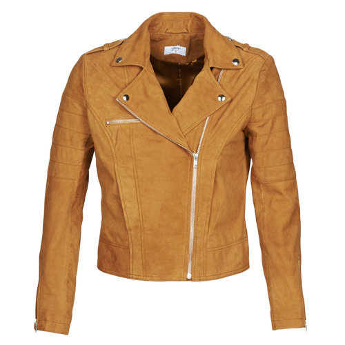 Clothing Women Leather jackets / Imitation le Betty London MARILINE Cognac