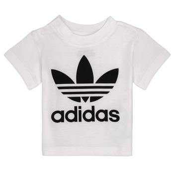 material Children short-sleeved t-shirts adidas Originals MAELYS White