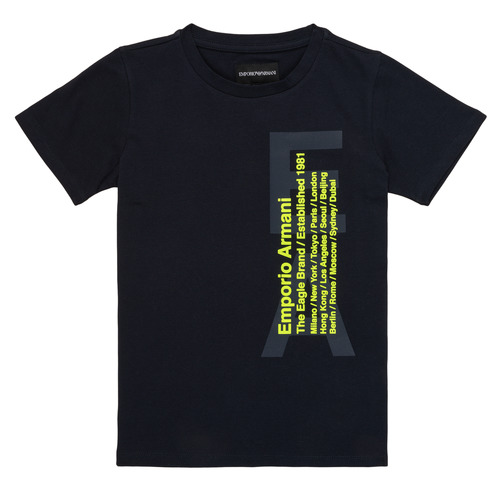 Clothing Boy short-sleeved t-shirts Emporio Armani Andoni Marine