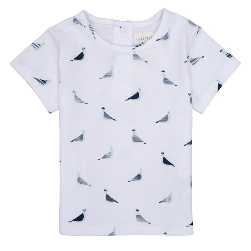 Clothing Boy short-sleeved t-shirts Carrément Beau THIERRY White