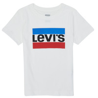 material Boy short-sleeved t-shirts Levi's SPORTSWEAR LOGO TEE White