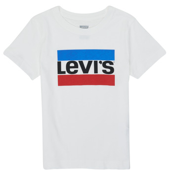 material Boy short-sleeved t-shirts Levi's SPORTSWEAR LOGO TEE White