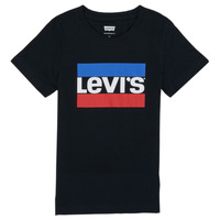 Clothing Boy short-sleeved t-shirts Levi's SPORTSWEAR LOGO TEE Black