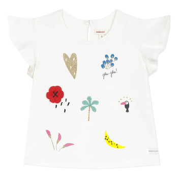 material Girl short-sleeved t-shirts Catimini NADEGE White