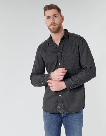 material Men long-sleeved shirts Diesel D-BER-P Black