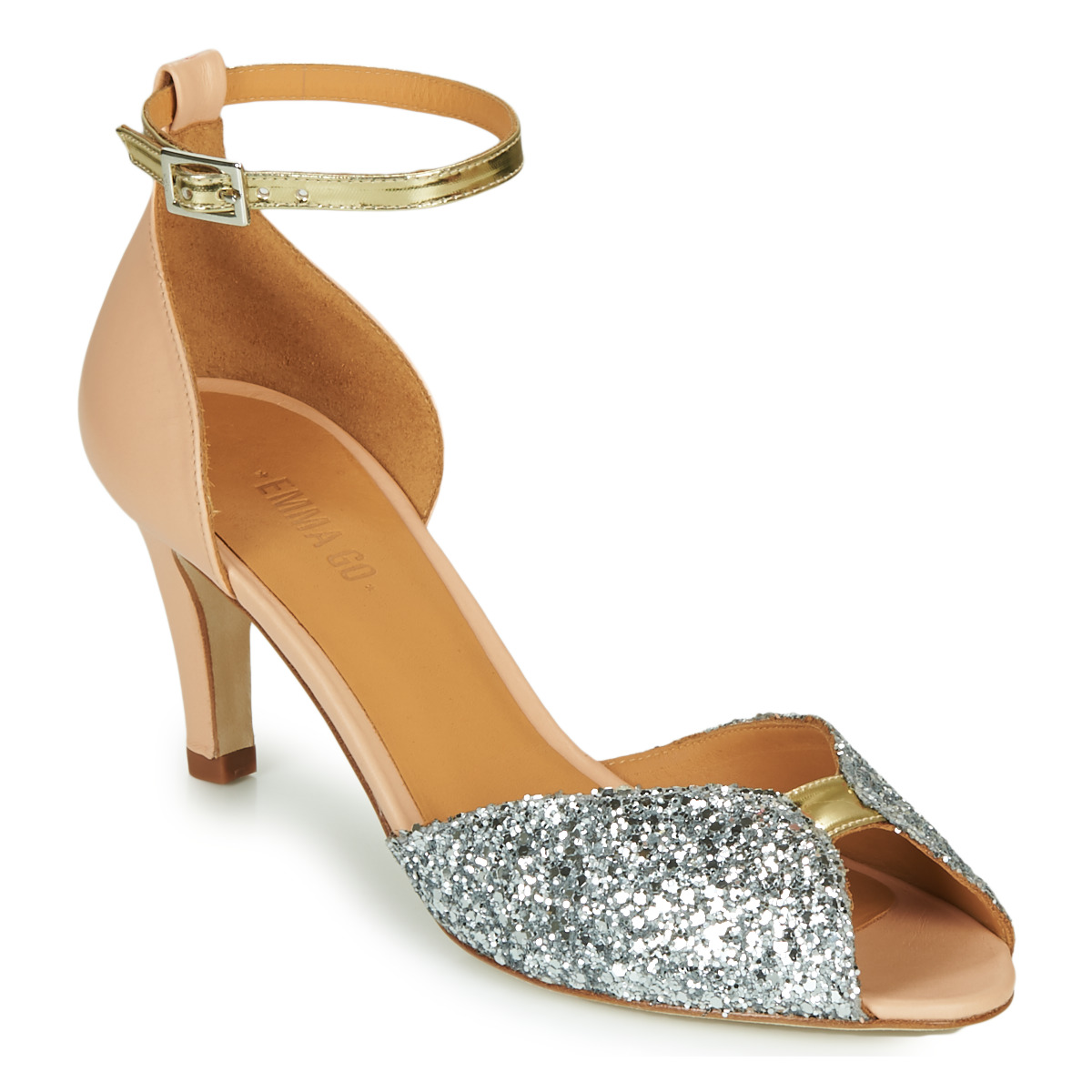 Shoes Women Sandals Emma Go JOLENE GLITTER Pink / Silver / Gold
