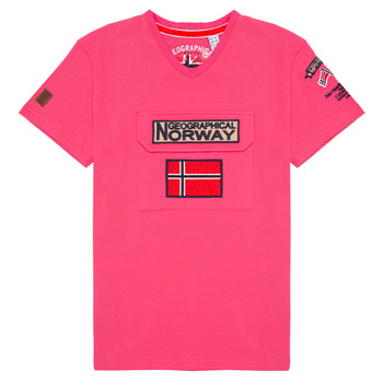 Clothing Boy short-sleeved t-shirts Geographical Norway JIRI Pink