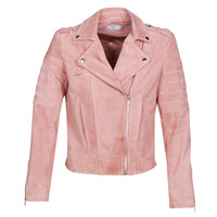 Clothing Women Leather jackets / Imitation le Betty London MARILINE Pink