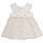 Clothing Girl Short Dresses Petit Bateau FAVORITE White / Gold