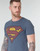 Clothing Men short-sleeved t-shirts Yurban SUPERMAN LOGO VINTAGE Marine