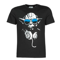 material Men short-sleeved t-shirts Yurban DJ YODA COOL Black