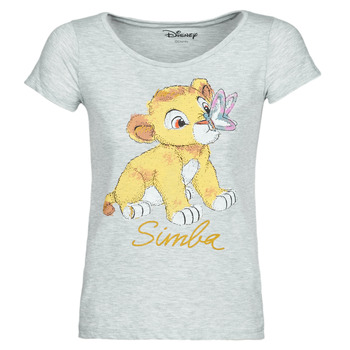 material Women short-sleeved t-shirts Yurban THE LION KING Grey