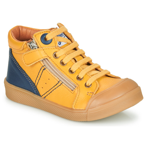 Shoes Boy High top trainers GBB ANATOLE Yellow
