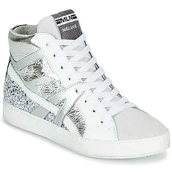 Shoes Women High top trainers Meline IN1363 White / Silver