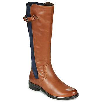 Shoes Women Boots Caprice 25504-387 Cognac / Blue
