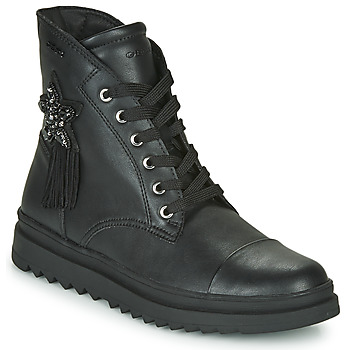 Shoes Girl Mid boots Geox GILLYJAW Black