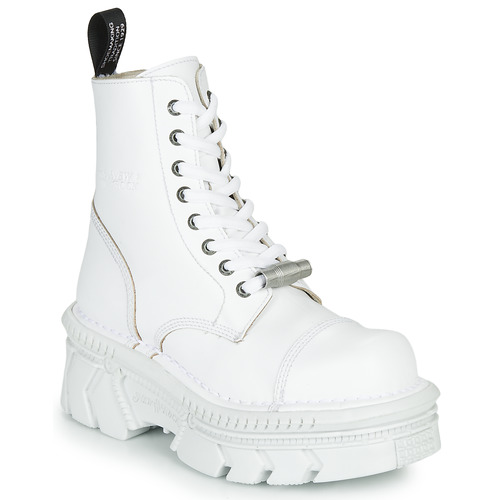 Kwijtschelding Lastig Afdeling New Rock M-MILI083CM-C56 White - Free delivery | Spartoo NET ! - Shoes Mid  boots USD/$216.00