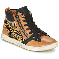 Shoes Women High top trainers Pataugas JULIA/PO F4F Cognac / Leopard