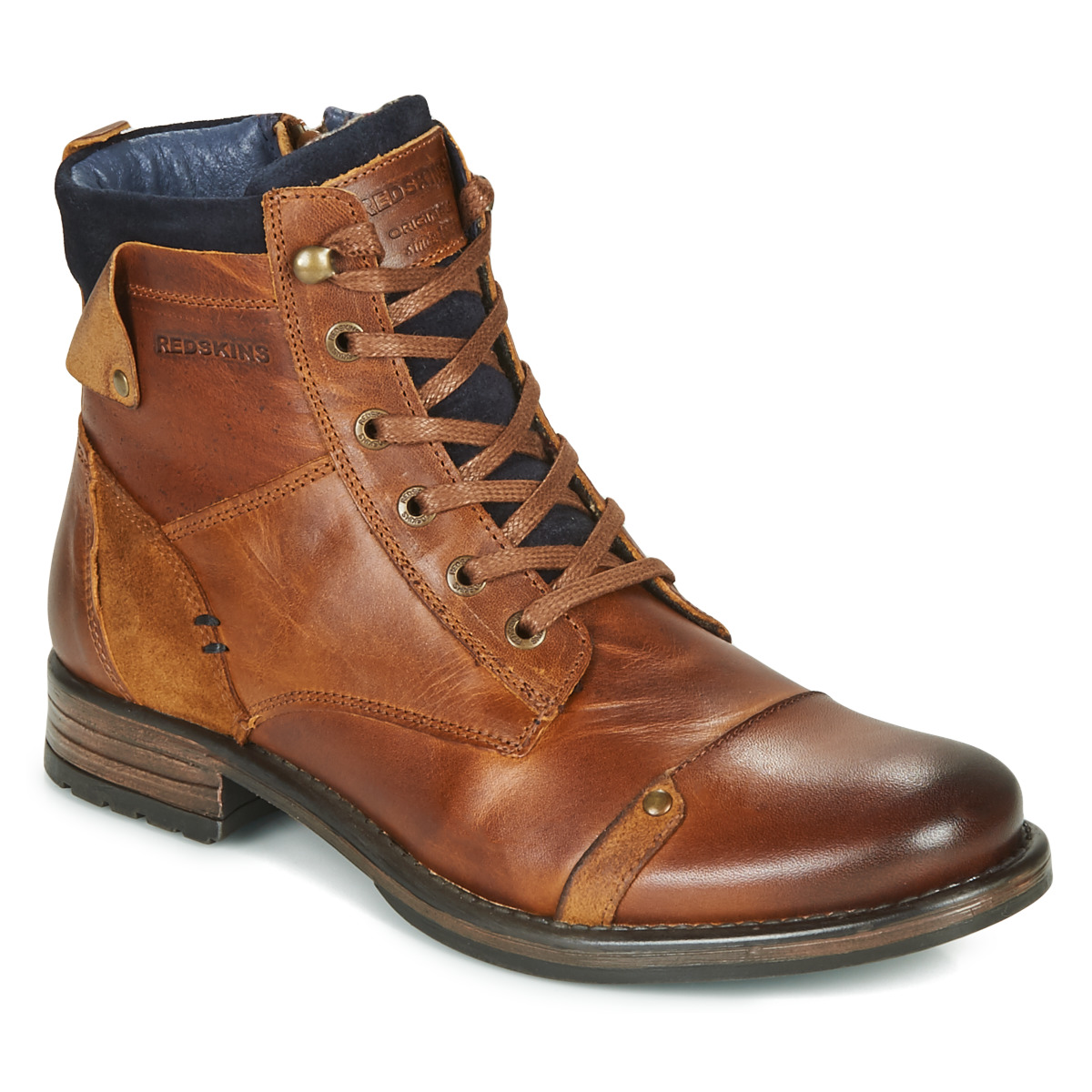 Affect In the name Chinese cabbage Redskins YANI Cognac - Free delivery | Spartoo NET ! - Shoes Mid boots Men  USD/$108.50