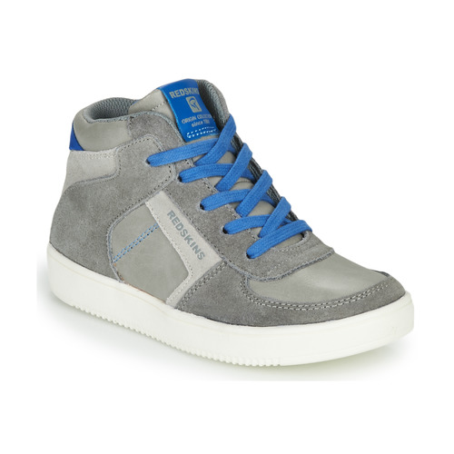 Shoes Boy High top trainers Redskins LAVAL KID Grey / Blue
