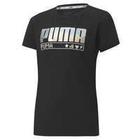 material Girl short-sleeved t-shirts Puma ALPHA TEE 165 Black