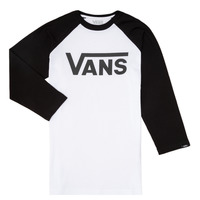 Clothing Boy Long sleeved shirts Vans VANS CLASSIC RAGLAN Black / White