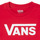 Clothing Boy short-sleeved t-shirts Vans BY VANS CLASSIC Red