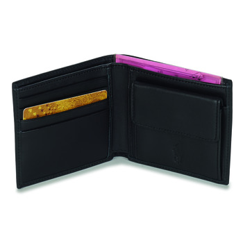 Polo Ralph Lauren GLD FL BFC-WALLET-SMOOTH LEATHER Black