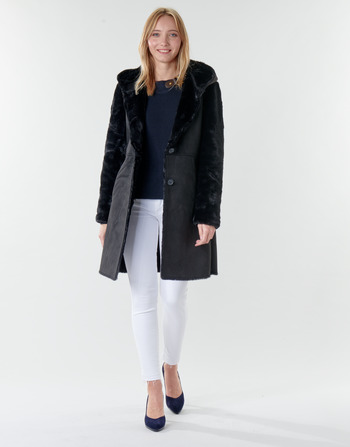 Clothing Women coats Lauren Ralph Lauren COMBO FX SH-COAT Black
