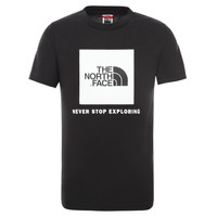 material Children short-sleeved t-shirts The North Face BOX TEE SUMMIT Black