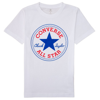 material Boy short-sleeved t-shirts Converse CORE CHUCK PATCH TEE White