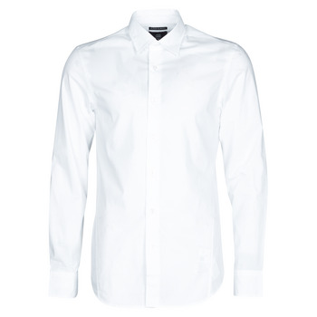 material Men long-sleeved shirts G-Star Raw DRESSED SUPER SLIM SHIRT LS White