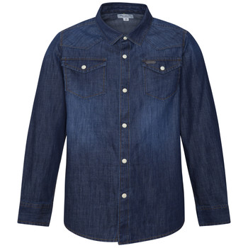 material Boy long-sleeved shirts Pepe jeans JHON Blue