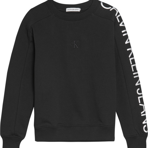 Clothing Girl sweaters Calvin Klein Jeans IG0IG00691-BEH Black