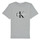 Clothing Children short-sleeved t-shirts Calvin Klein Jeans MONOGRAM Grey
