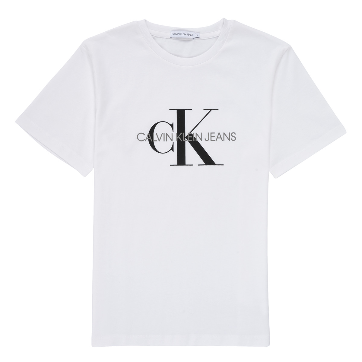 Calvin Klein MONOGRAM White - Free delivery | Spartoo NET ! - Clothing short-sleeved t-shirts Child USD/$30.40