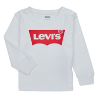 Clothing Boy Long sleeved shirts Levi's BATWING TEE LS White