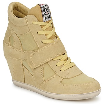 Shoes Women High top trainers Ash BOWIE Yellow / Pastel