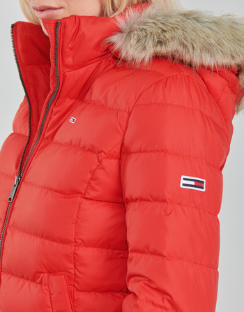 Tommy Jeans TJW BASIC HOODED DOWN JACKET Red