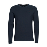 Clothing Men Long sleeved shirts Tommy Hilfiger STRETCH SLIM FIT LONG SLEEVE TEE Marine