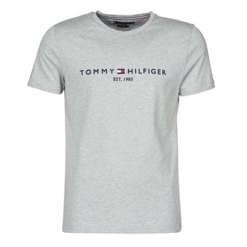 material Men short-sleeved t-shirts Tommy Hilfiger TOMMY LOGO TEE Grey