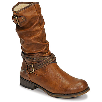 Shoes Women Boots Mustang 1139624 Cognac