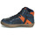 Shoes Boy High top trainers Kickers LOWELL Marine / Orange