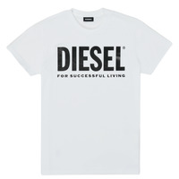 material Children short-sleeved t-shirts Diesel TJUSTLOGO White