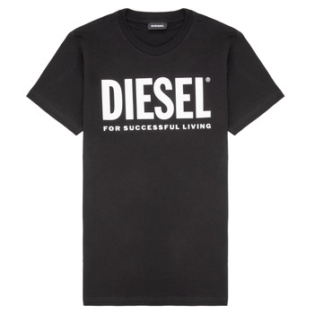 material Children short-sleeved t-shirts Diesel TJUSTLOGO Black