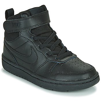 Shoes Children High top trainers Nike COURT BOROUGH MID 2 PS Black