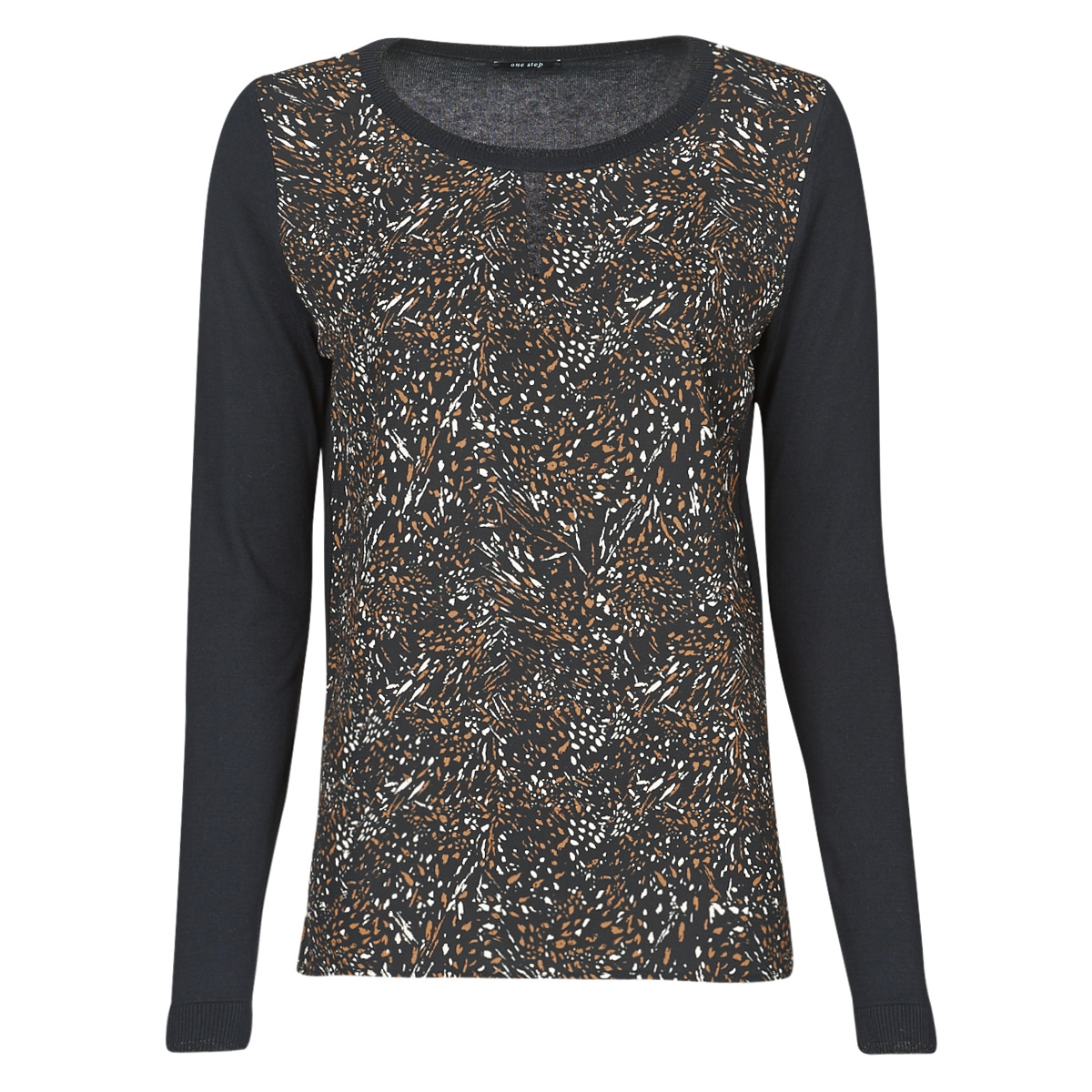 Clothing Women jumpers One Step FR18021 Black
