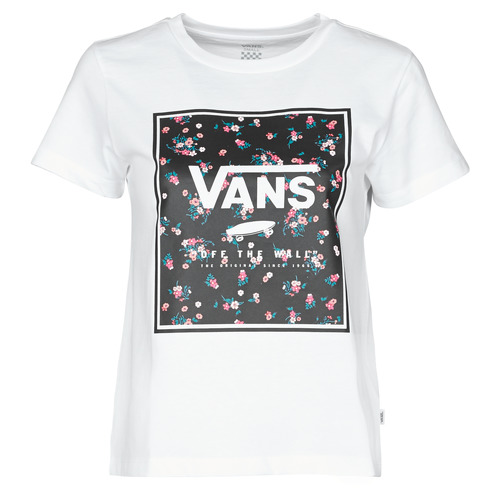 Clothing Women short-sleeved t-shirts Vans BOXED IN BOXY White