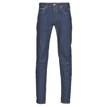 Clothing Men straight jeans Replay GROVER Blue / Dark